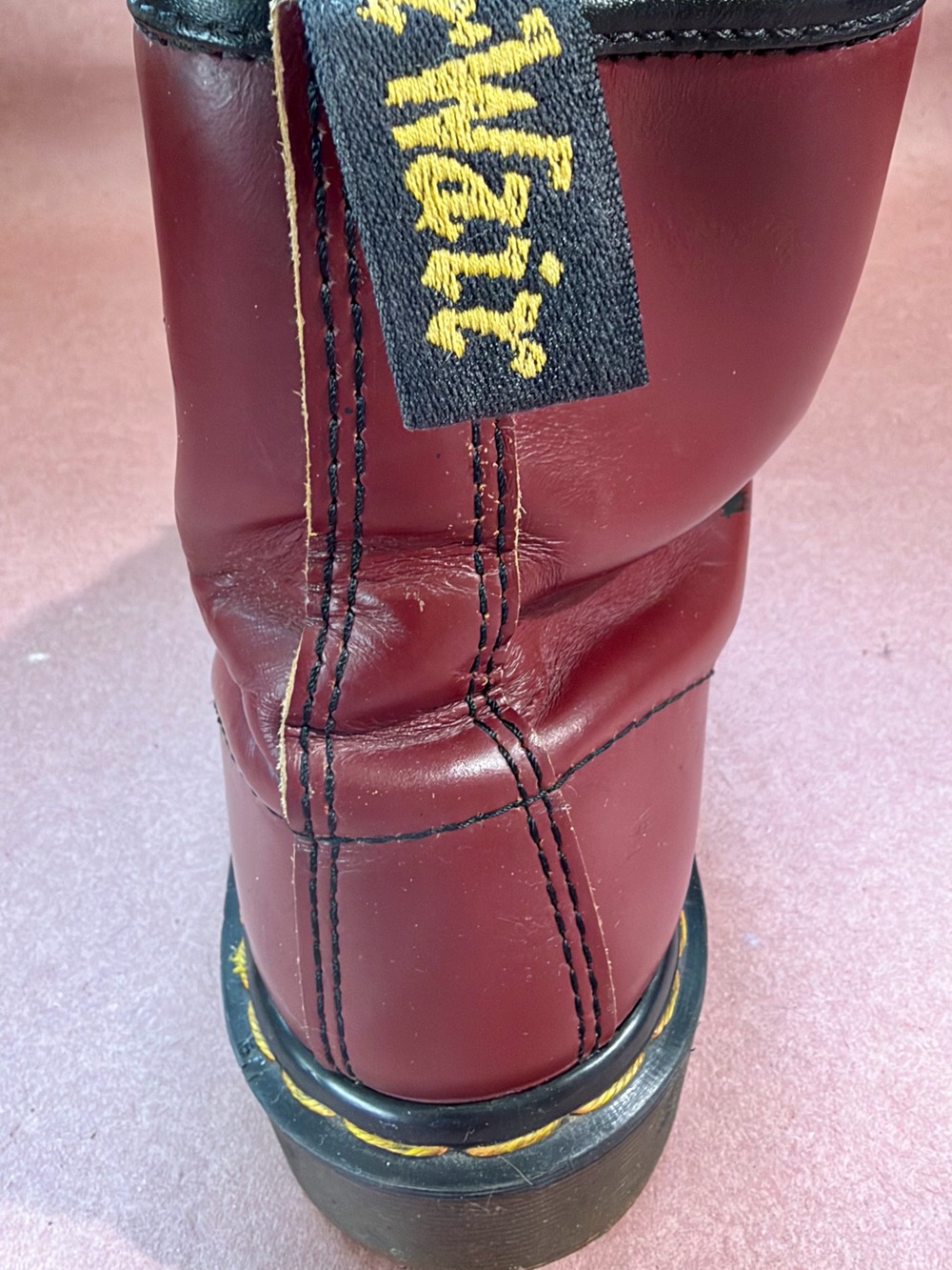 Dr. Martens Vintage 1460 Cherry Red 8 eye Boots - Picture 9 of 12